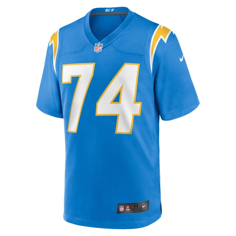Matt Kaskey Los Angeles Chargers Team Game Jersey - Powder Blue - Image 2