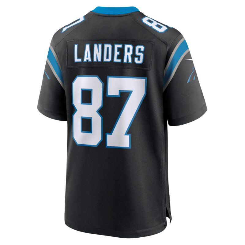 Matt Landers Carolina Panthers Game Jersey - Black - Image 3
