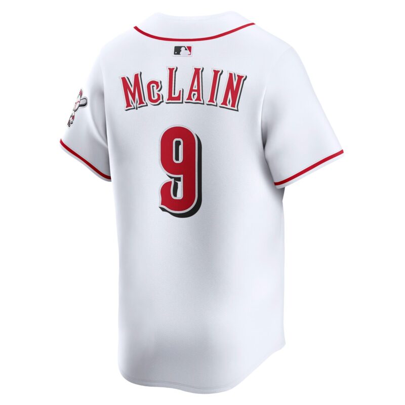 Matt McLain Cincinnati Reds Alternate Limited Player Jersey - White - Image 3