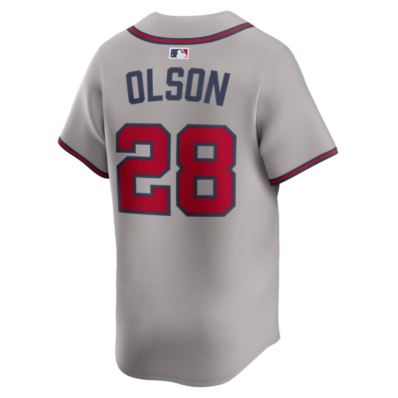 Matt Olson Atlanta Braves Road Limited Player Jersey - Gray - Image 3
