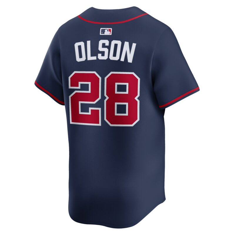 Matt Olson Atlanta Braves Alternate Limited Jersey - Navy - Image 3