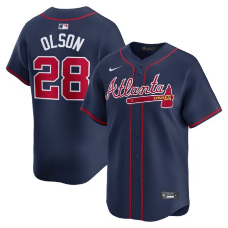 Matt Olson Atlanta Braves Alternate Limited Player Jersey – Navy