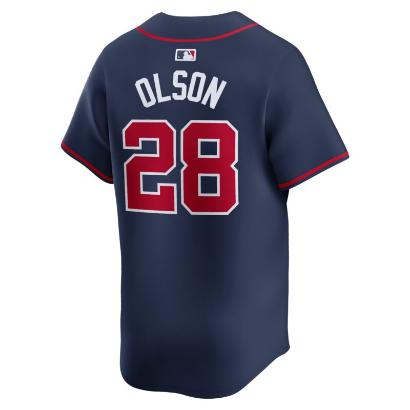 Matt Olson Atlanta Braves Alternate Limited Player Jersey – Navy - Image 3