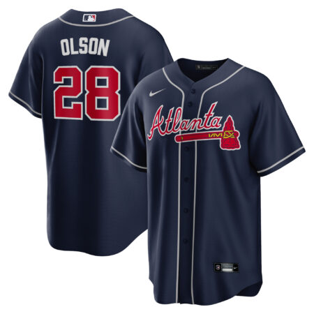 Matt Olson Atlanta Braves Big & Tall Alternate Player Jersey - Navy
