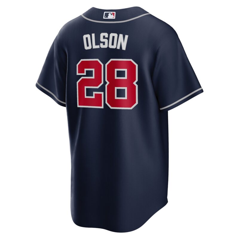 Matt Olson Atlanta Braves Big & Tall Alternate Player Jersey - Navy - Image 3