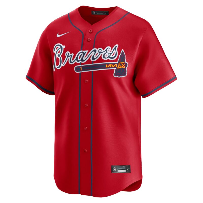 Matt Olson Atlanta Braves Alternate Limited Player Jersey – Red - Image 2