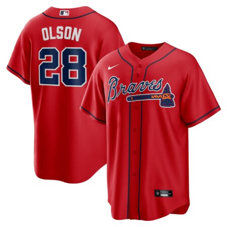 Matt Olson Atlanta Braves Alternate Player Jersey - Red