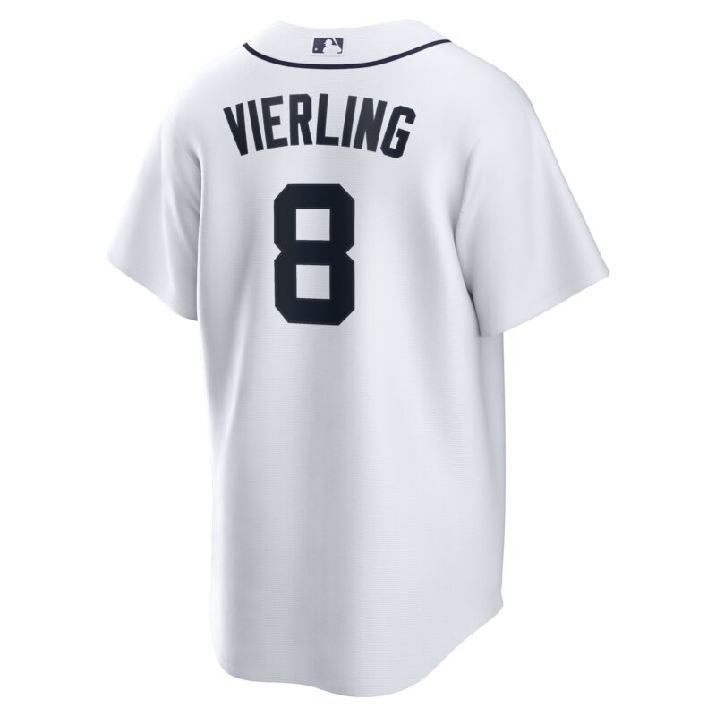 Matt Vierling Detroit Tigers Home Jersey - White - Image 3