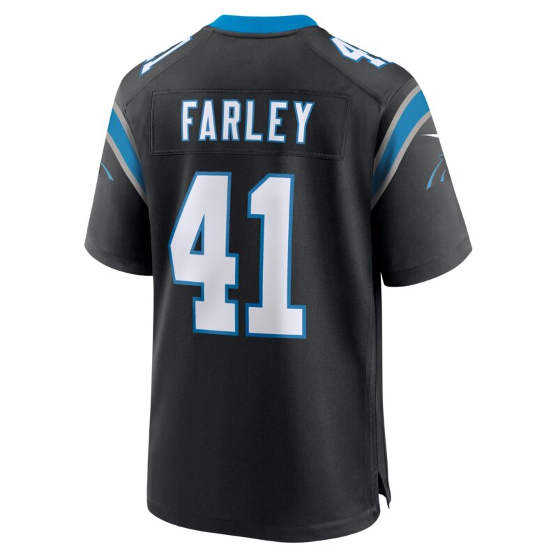 Matthias Farley Carolina Panthers Game Jersey - Black - Image 3