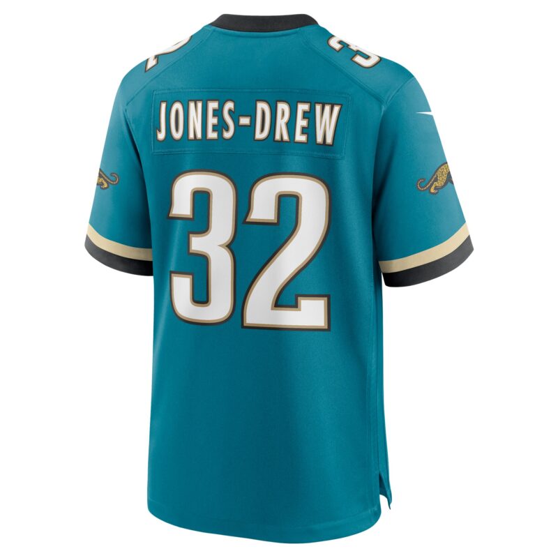 Maurice Jones-Drew Jacksonville Jaguars Prowler Throwback Retired Player Game Jersey - Teal - Image 3