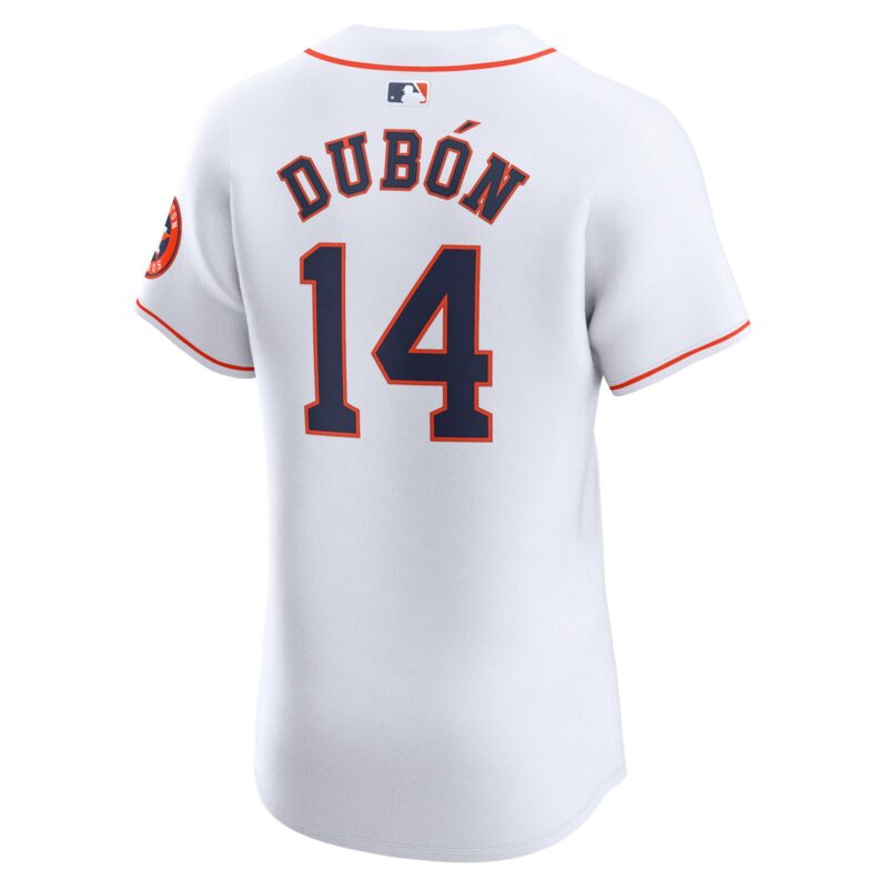 Mauricio Dubon Houston Astros Home Elite Player Jersey - White - Image 3
