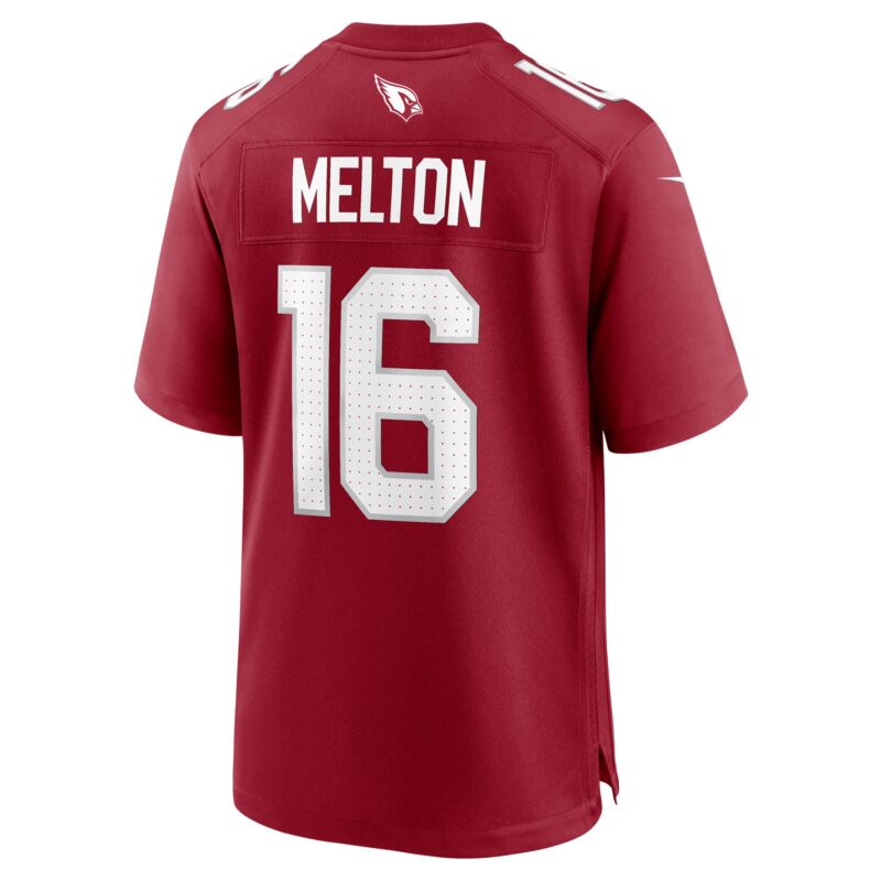 Max Melton Arizona Cardinals Team Game Jersey - Cardinal - Image 3