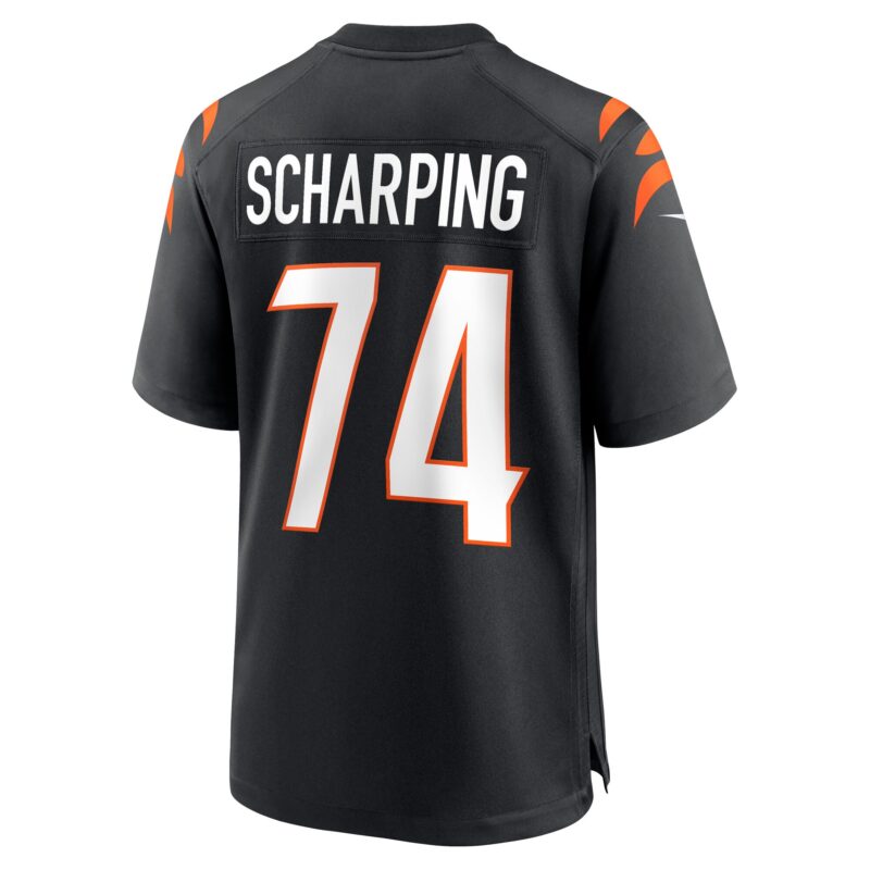 Max Scharping Cincinnati Bengals Game Player Jersey - Black - Image 3