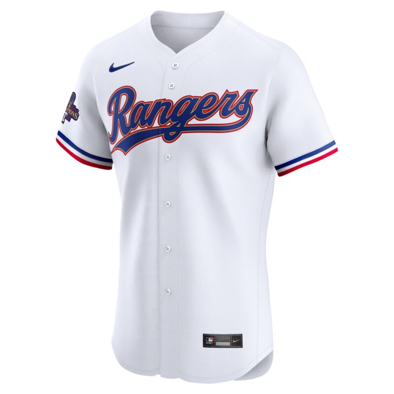 Max Scherzer Texas Rangers 2024 Gold Collection Elite Player Jersey – White - Image 2