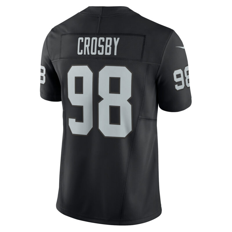 Maxx Crosby Las Vegas Raiders Vapor F.U.S.E. Limited Jersey - Black - Image 3