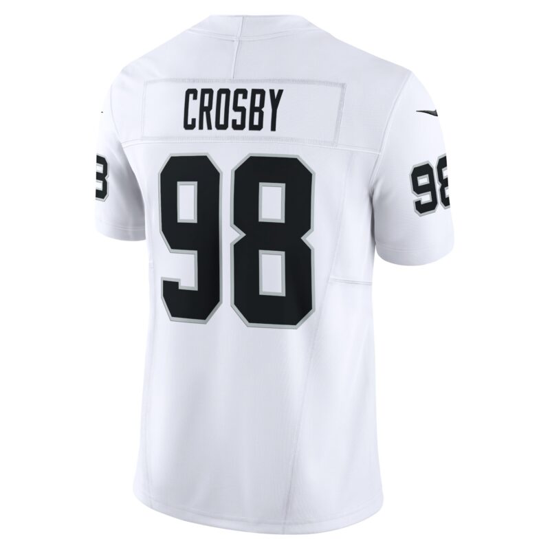 Maxx Crosby Las Vegas Raiders Vapor F.U.S.E. Limited Jersey - White - Image 3