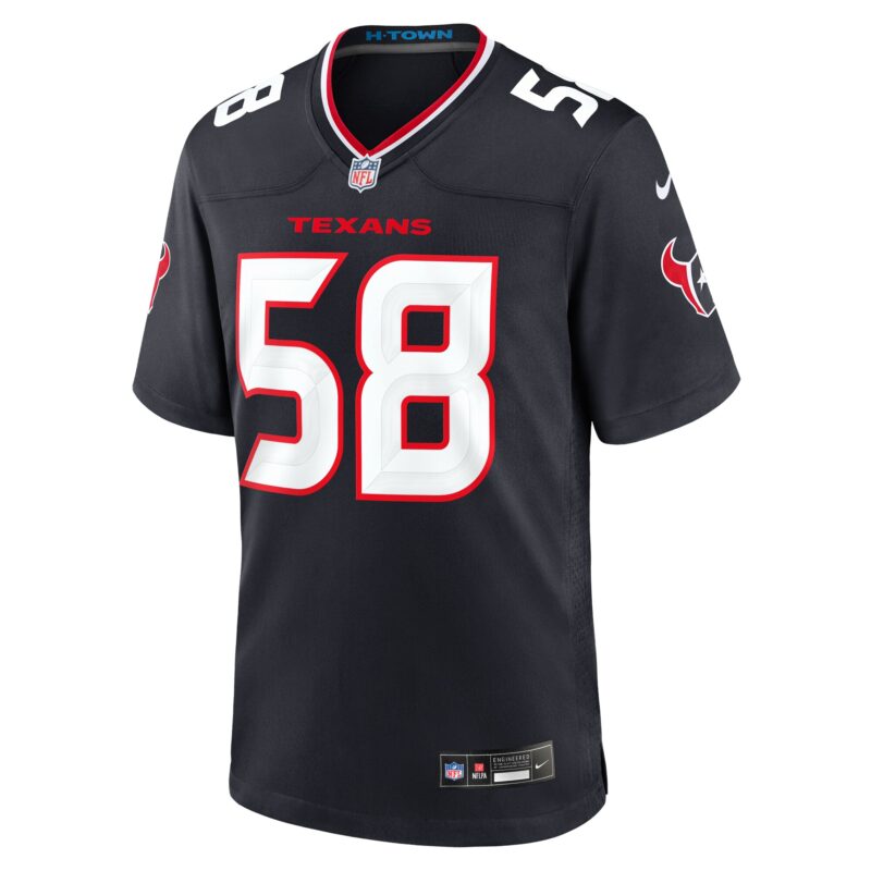 McTelvin Agim Houston Texans Team Game Jersey - Navy - Image 2