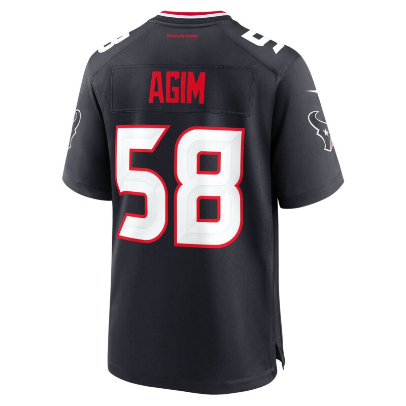 McTelvin Agim Houston Texans Team Game Jersey - Navy - Image 3