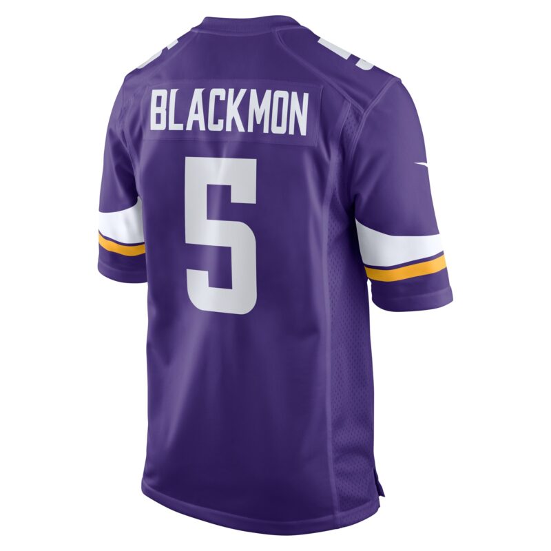 Mekhi Blackmon Minnesota Vikings Game Jersey - Purple - Image 3