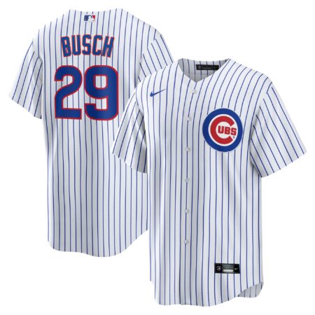 Michael Busch Chicago Cubs Home Jersey - White