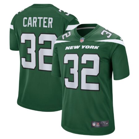 Michael Carter New York Jets Game Jersey - Gotham Green