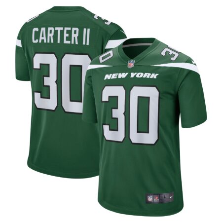 Michael Carter II New York Jets Game Jersey - Gotham Green