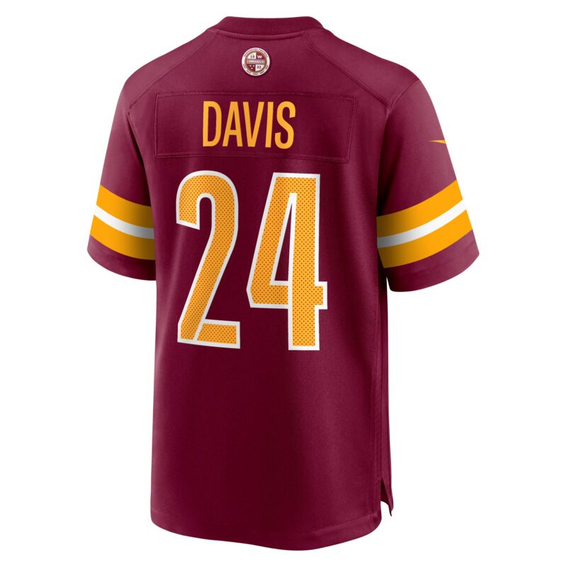 Michael Davis Washington Commanders Game Jersey - Burgundy - Image 3
