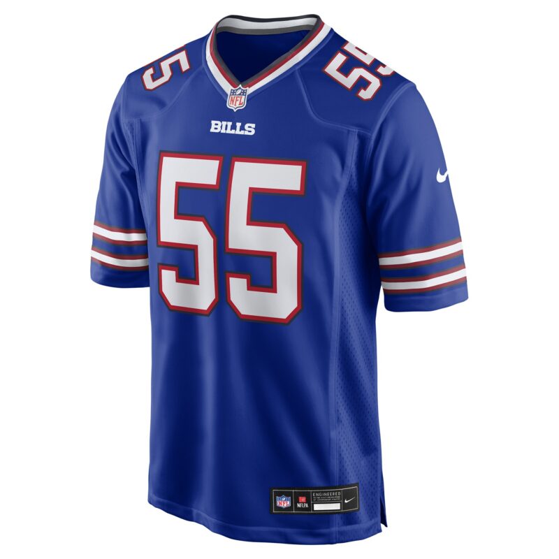 Michael Hoecht Buffalo Bills Team Game Jersey - Royal - Image 2