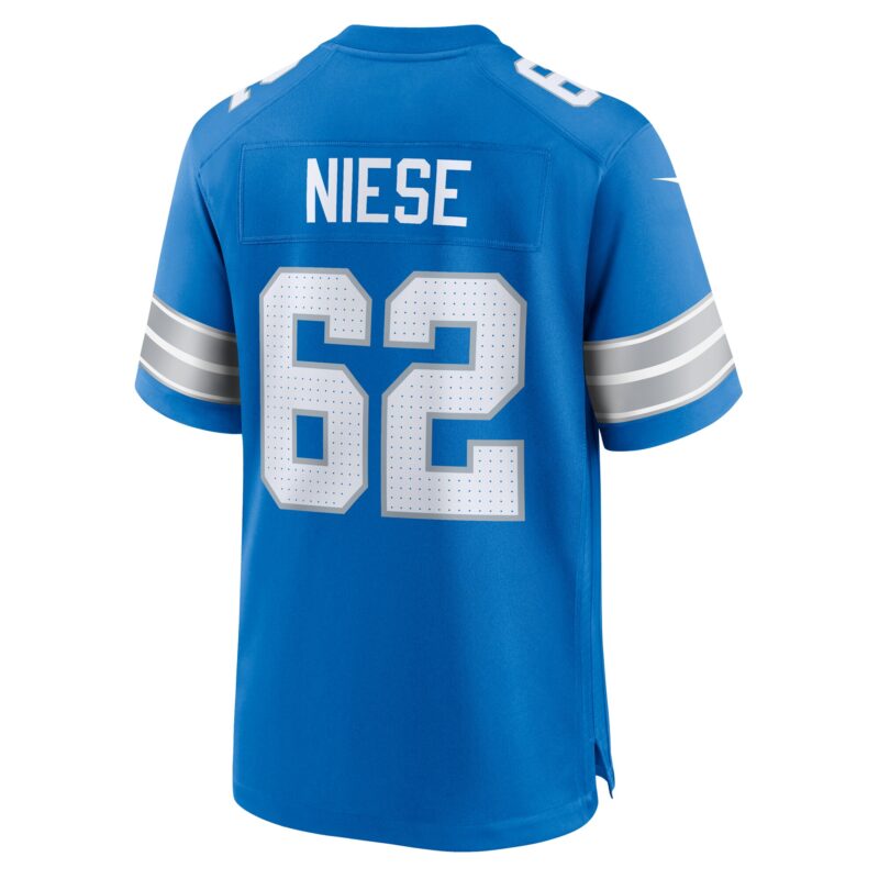 Michael Niese Detroit Lions Team Game Jersey - Blue - Image 3