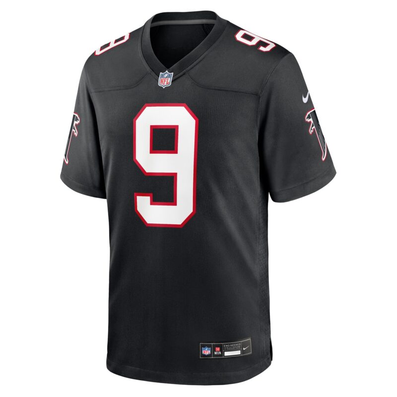 Michael Penix Jr. Atlanta Falcons Throwback Game Jersey - Black - Image 2