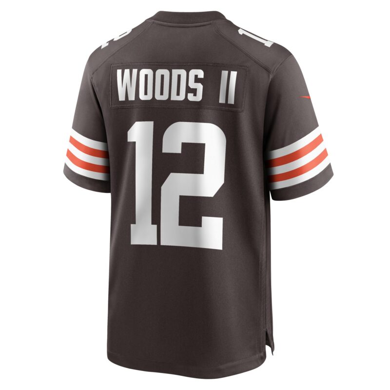 Michael Woods II Cleveland Browns Game Player Jersey - Brown - Image 3