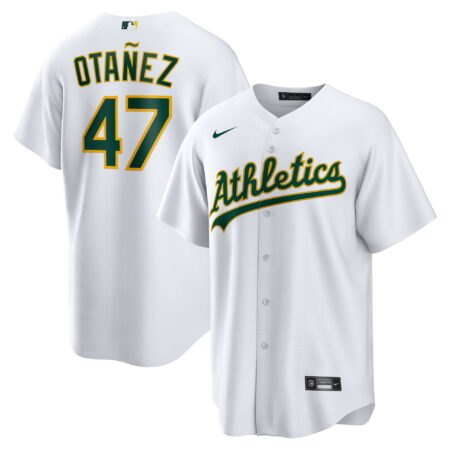 Michel Otañez Athletics Home Jersey - White