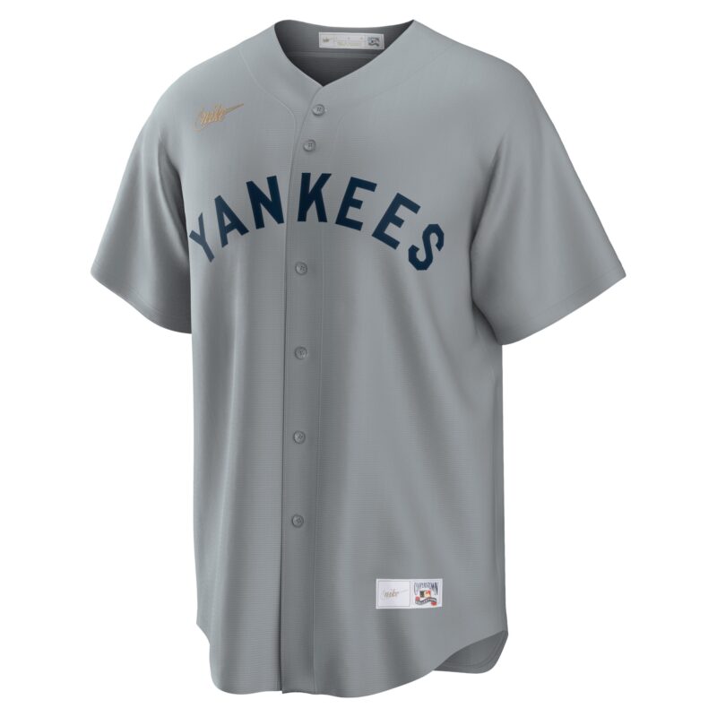 Mickey Mantle New York Yankees Road Cooperstown Collection Player Jersey - Gray - Image 2
