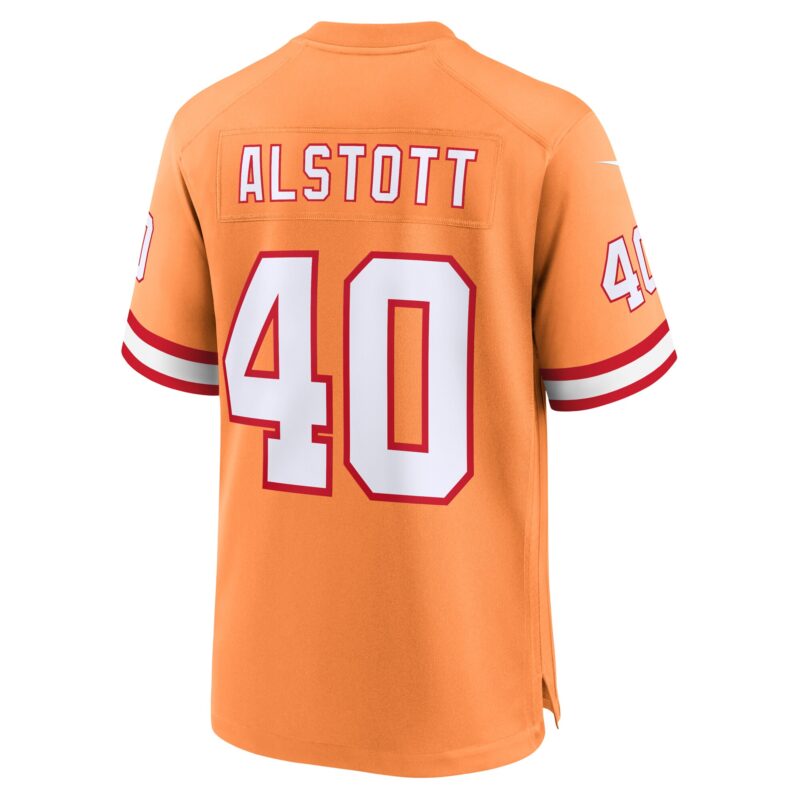 Mike Alstott Tampa Bay Buccaneers Throwback Game Jersey - Orange - Image 3