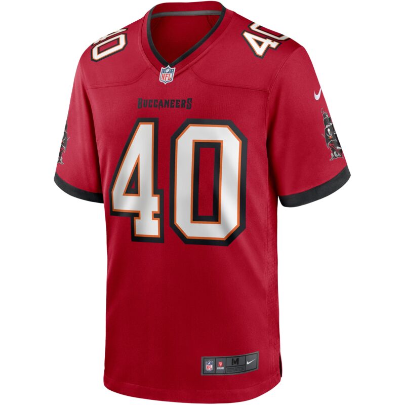 Mike Alstott Tampa Bay Buccaneers Retired Player Game Jersey - Red - Image 2