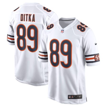 Mike Ditka Chicago Bears Retired Player Game Jersey - White