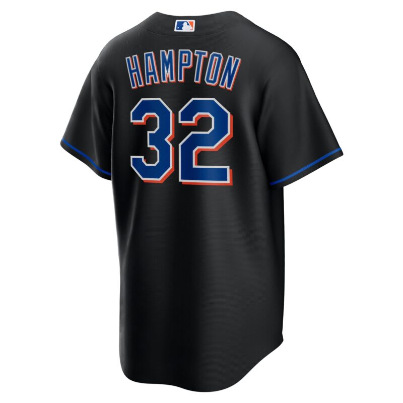 Mike Hampton New York Mets 2022 Alternate Player Jersey - Black - Image 3
