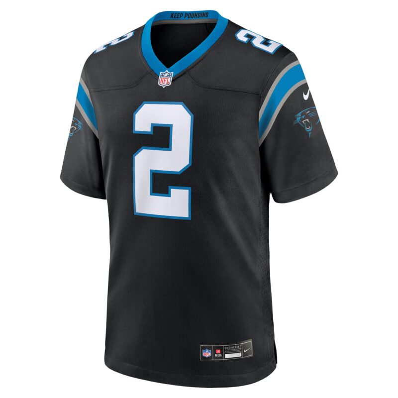 Mike Jackson Carolina Panthers Game Jersey - Black - Image 2