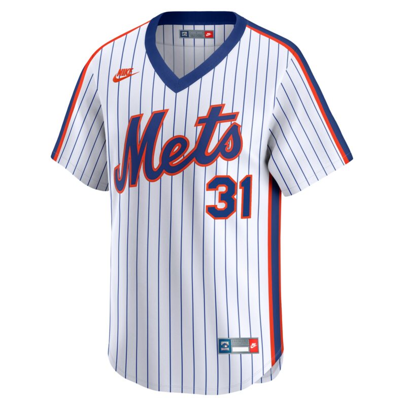 Mike Piazza New York Mets Throwback Cooperstown Limited Jersey - White - Image 2