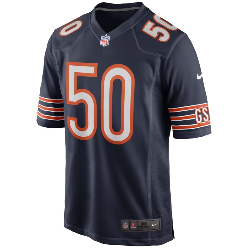 Mike Singletary Chicago Bears Game Retired Player Jersey - Navy - Image 2