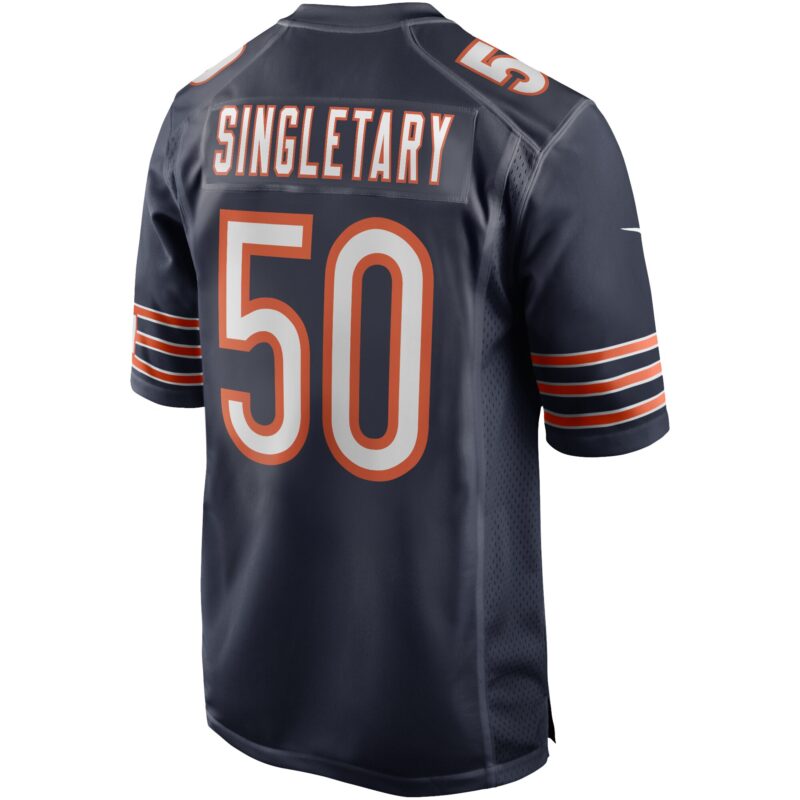 Mike Singletary Chicago Bears Game Retired Player Jersey - Navy - Image 3