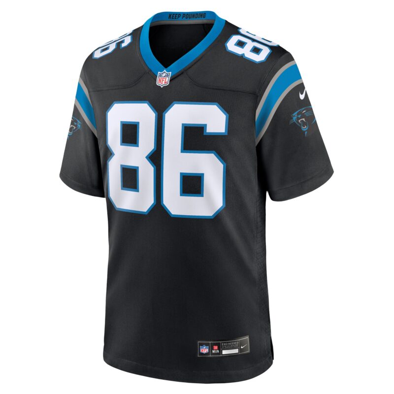 Mike Strachan Carolina Panthers Game Jersey - Black - Image 2