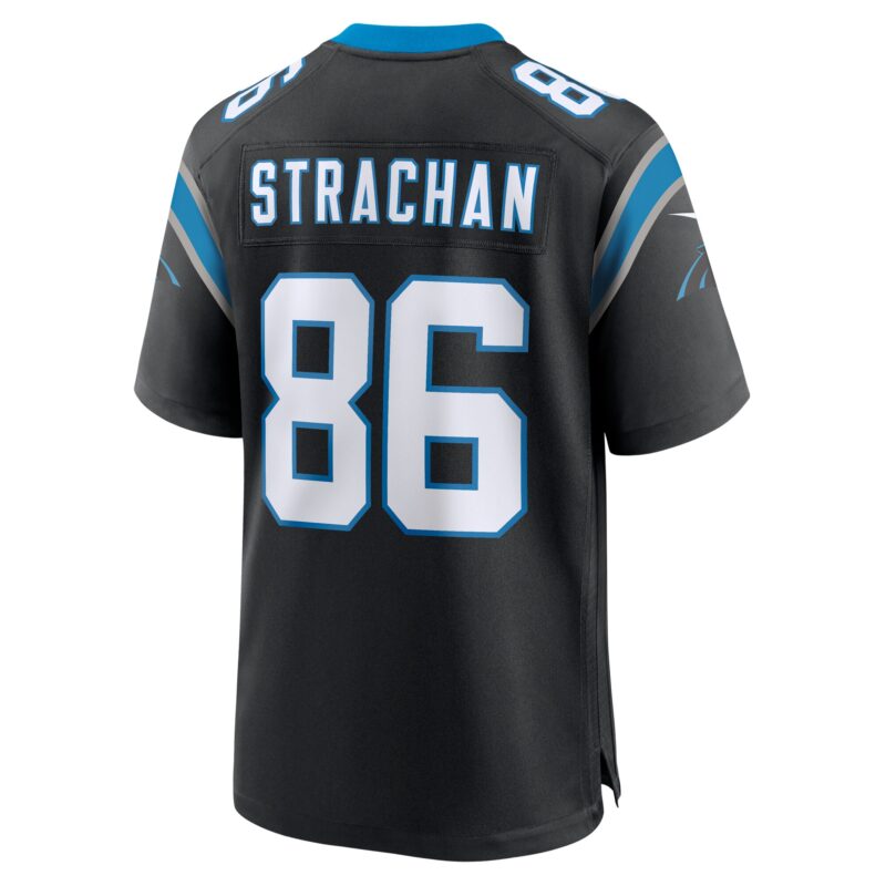 Mike Strachan Carolina Panthers Game Jersey - Black - Image 3
