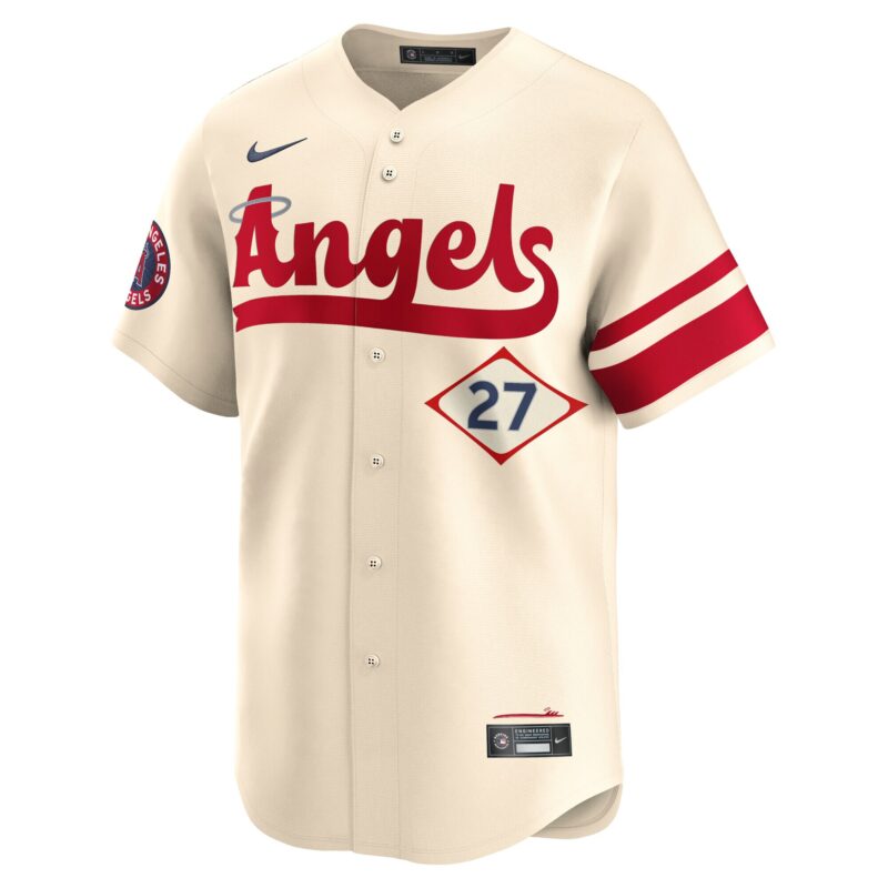 Mike Trout Los Angeles Angels City Connect Limited Jersey - Natural - Image 2