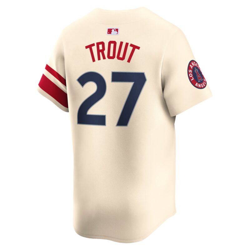 Mike Trout Los Angeles Angels City Connect Limited Jersey - Natural - Image 3