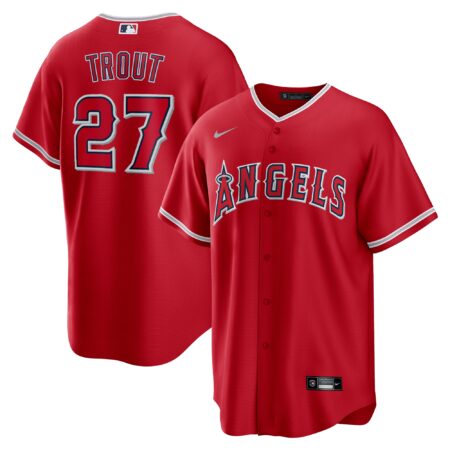 Mike Trout Los Angeles Angels Alternate Player Name Jersey - Red
