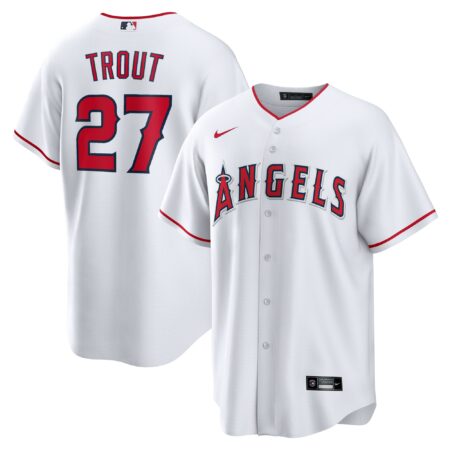 Mike Trout Los Angeles Angels Home Player Name Jersey - White