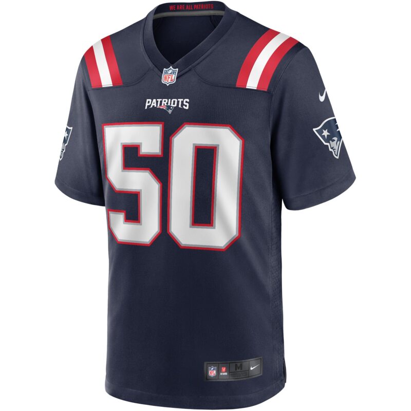 Mike Vrabel New England Patriots Game Retired Player Jersey - Navy - Image 2