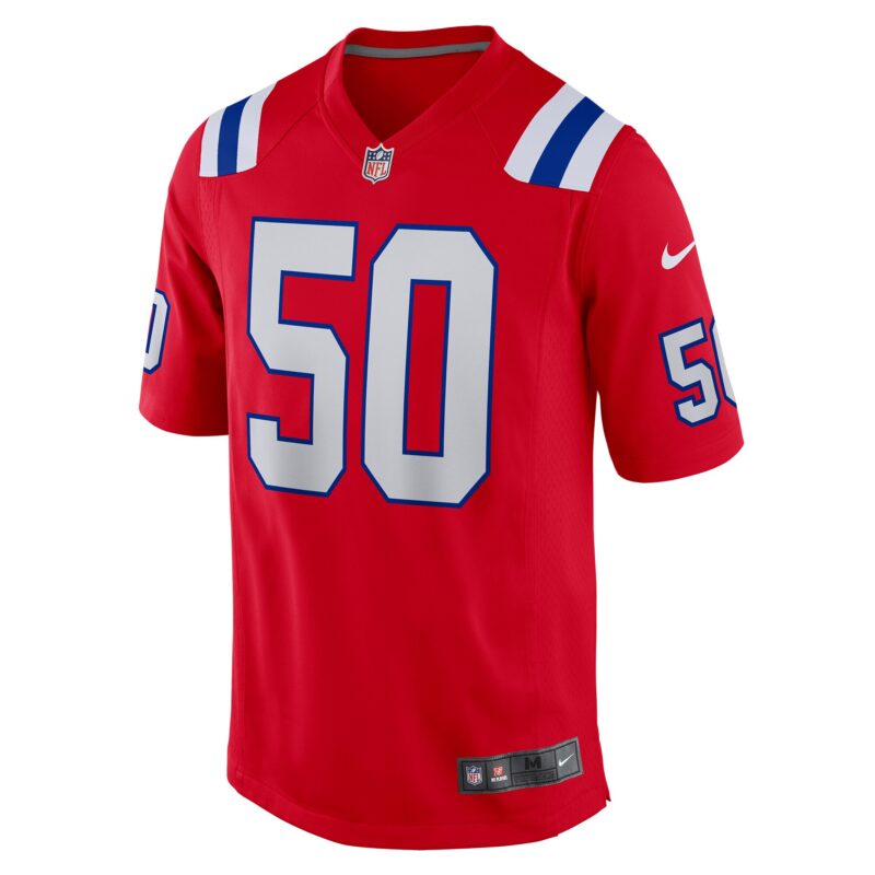 Mike Vrabel New England Patriots Retired Player Alternate Game Jersey - Red - Image 2