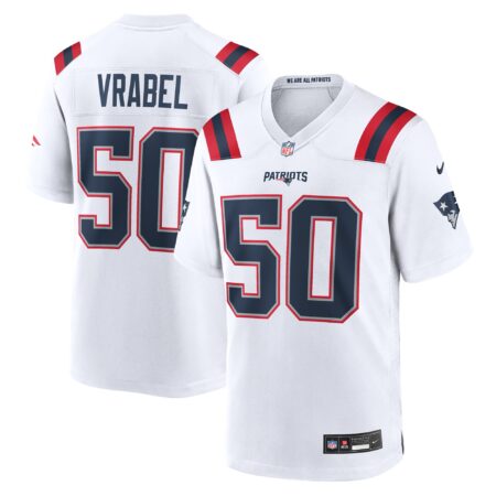Mike Vrabel New England Patriots Retired Player Game Jersey - White